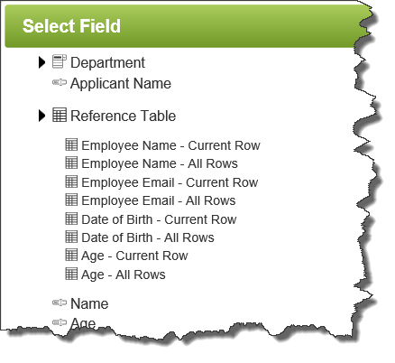 Working with Tables