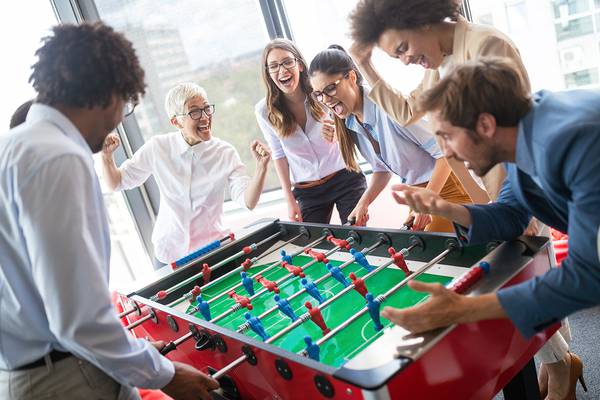 Office foosball game