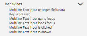 Multiline Text Input Behaviors