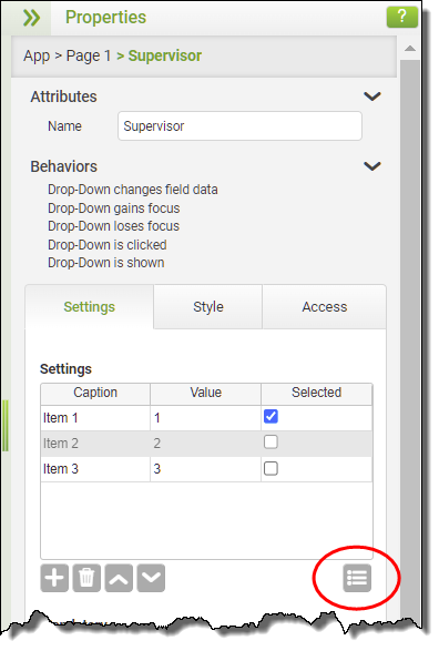 Adding an Account Resource - List - Select Predefined List