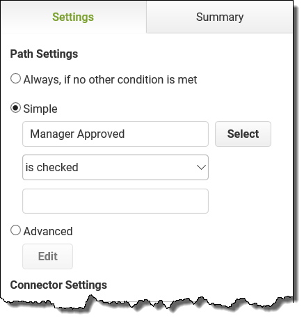 Simple Conditions on a Path - Simple Property