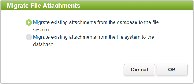 Migrate File Attachments Dialog