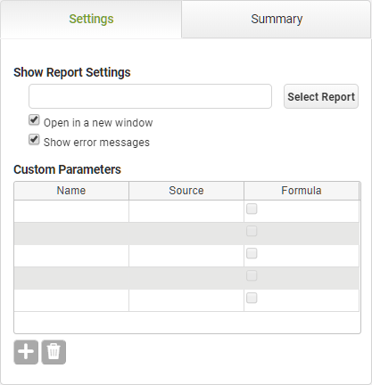 Show Report Settings