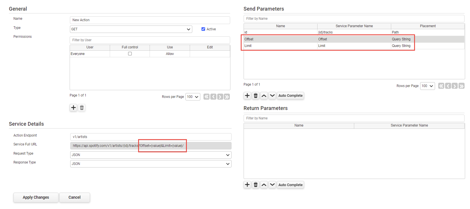 REST - Send Parameters - Placement - QueryString