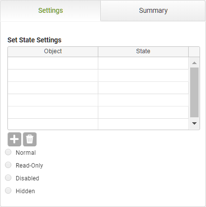 Set State Settings