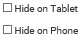 Universal - Hide on Mobile