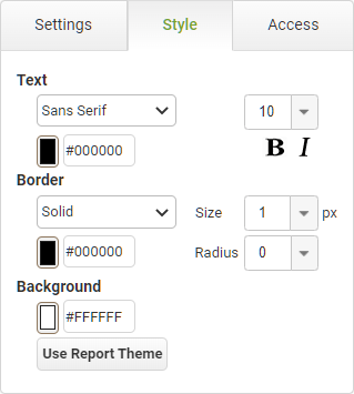 Filter Input Style