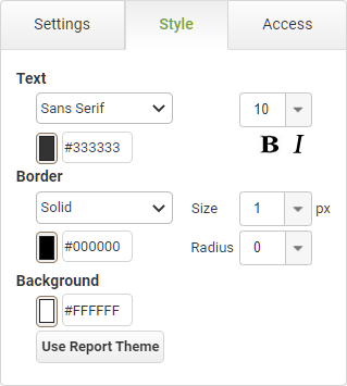 Filter Selector Style