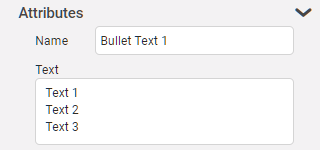 Bullet Text Attributes